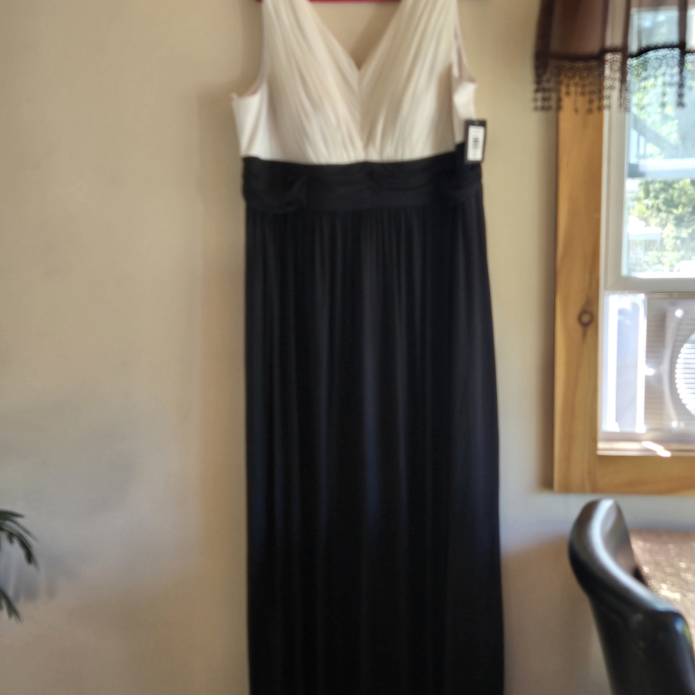 Black And White Evening Gown